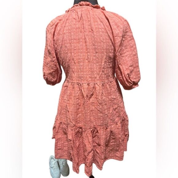 BB Dakota Steve Madden Salmon Pink Dress with Pockets. Size Small - Picture 3 of 9